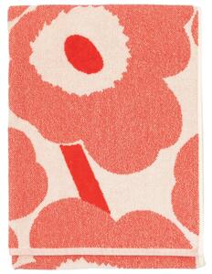 Marimekko Ručník Unikko, růžovo-červený