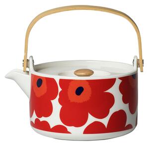 Marimekko Konvice Oiva Unikko 0,7l, červeno-bílá