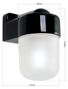 Orion - Nástěnná lampa OSTIA 1xE27/40W/230V černá