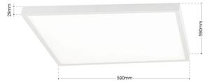 Orion - LED Stm. str. svítidlo DISC LED/46W/230V 2700/3000/4000K 59x59 cm bílá
