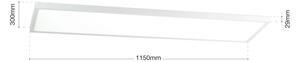 Orion - LED Stm. přisaz. panel DISC LED/40W/230V 2700/3000/4000K 115x30 cm bílá