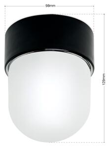 Orion - Stropní svítidlo OSTIA 1xE27/40W/230V pr. 9,8 cm černá