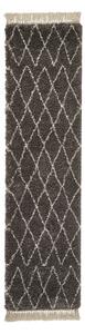 Tmavě šedý běhoun 60x230 cm Boho – Think Rugs
