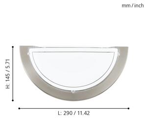 EGLO 83163 - Nástěnné svítidlo PLANET1 1xE27/60W