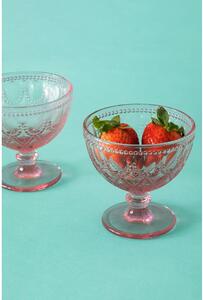 Růžové skleněné misky v sadě 2 ks 250 ml Fleur – Premier Housewares