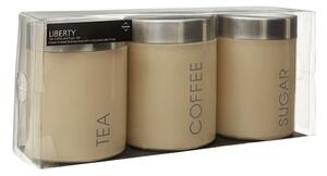 Kovové dózy na kávu/sypaný čaj v sadě 3 ks – Premier Housewares