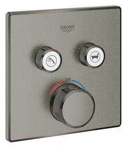 Sprchová a vanová baterie GROHE Grohtherm Smartcontrol bez podomítkového tělesa kartáčovaný Hard Graphite 29124AL0