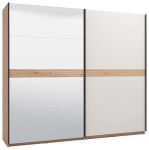 SKŘÍŇ S POSOUVACÍMI DVEŘMI, kašmírová, dub artisan, 245/217/62 cm Xora - Šatní skříně