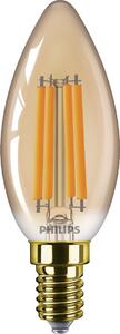 LED filament žárovka E14 B35 6W (40W) 470lm 1800K nestmívatelná, jantarová