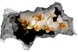 Nálepka fototapeta 3D výhled Květy orchidejí v ruinách nd-p-95410450