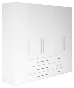 ŠATNÍ SKŘÍŇ S OTOČNÝMI DVEŘMI, bílá, vysoce lesklá bílá, 244/218,6/59,4 cm Xora - Šatní skříně