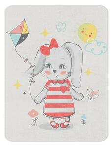 Bílý dětský koberec 80x140 cm Happy Bunny – Oyo Concept