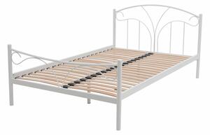 Bílá postel s roštem VIVA 120x200 cm