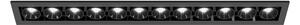 Led2 Zápustné LED svítidlo RIVA MINI 12, 20W, 240x31 mm, CCT Barva: Černá, Teplota světla: CCT 3000K/3500K/4000K, Stmívání a řízení: ON/OFF