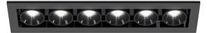 Led2 Zápustné LED svítidlo RIVA MINI 6, 10W, 126x31 mm, CCT Barva: Černá, Teplota světla: CCT 3000K/3500K/4000K, Stmívání a řízení: ON/OFF