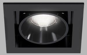 Led2 Zápustné LED svítidlo RIVA MAXI 1, 5W, 62x62 mm, CCT Barva: Černá, Teplota světla: CCT 3000K/3500K/4000K, Stmívání a řízení: ON/OFF