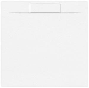Sprchová vanička čtvercová SAT Fusion 90x90 cm litý mramor Blanco SATFU9090BL