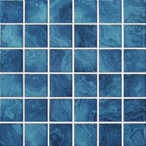Keramická mozaika Premium Mosaic tyrkys 31x31 cm mat MOSBH5M