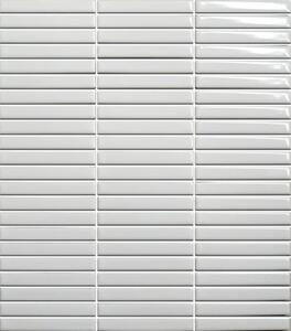 Keramická mozaika Premium Mosaic Kit Kat white 28x31 cm lesk MOSKK3WHL