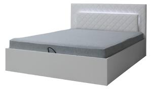Manželská postel PANAREA, 180x200, bílá