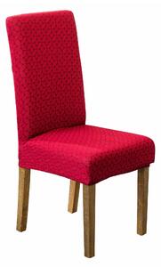 Blancheporte Potah na židli z extra pružného mikrovlákna, geometrický motiv bordó sedák+opěradlo