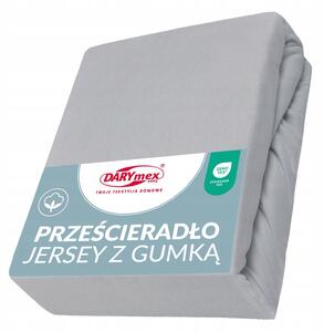 Prostěradlo s gumou 120x200 jersey 100% BAVLNA barva popelavá