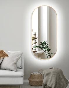 Zrcadlo Zeta SLIM Wood LED Ambient 60 x 80 cm
