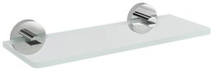 Sapho Sapho, X-ROUND skleněná police 200mm, chrom/čiré sklo, XR009-12