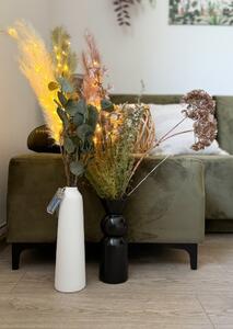 Bílá terakotová váza DEBBIE 31 cm