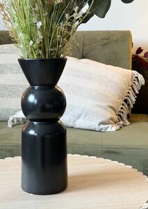 Černá keramická váza BUKAN HIGH 27 cm