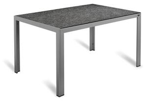 LIVARNO home Hliníkový stůl se skleněnou deskou Houston, šedá (100371170)