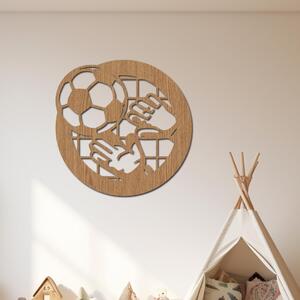 Dřevo života | Dřevěná dekorace FOTBAL | Barva: Buk | Rozměry (cm): 40x40