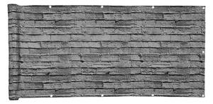 LIVARNO home Balkonová zástěna, 500 x 90 cm (kamenná zeď) (100372930002)