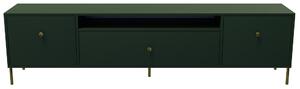 Zelený televizní stolek Mell 200 cm