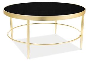 Konferenční stolek MYSTAC zlatá/černá