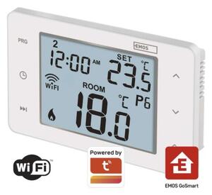 Emos P56201 GoSmart Digitální pokojový termostat, bílá, Wi-Fi