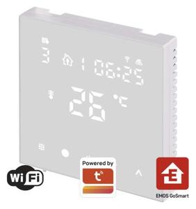 Emos P56201UF GoSmart Digitální pokojový termostat pro podlahové topení, bílá, Wi-Fi