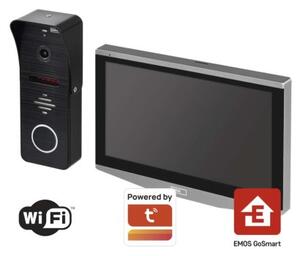 Emos H4010 GoSmart Sada domácího videovrátného EMOS IP700A, šedá, Wi-Fi