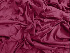 Jersey prostěradlo tmavě růžové 160 x 200 cm