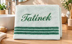 Bellatex Froté ručník kolekce Léga s výšivkou Tatínek 50x100 cm Tatínek Zelená