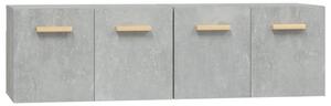 Nástěnné skříňky 2 ks betonově šedé 60x36,5x35 cm kompozit