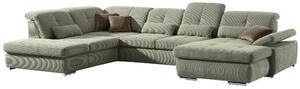 SEDACÍ SOUPRAVA, textil, kompozitní dřevo, pískové barvy Beldomo Style - Sedací soupravy