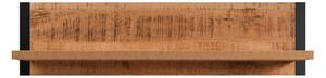 NÁSTĚNNÁ POLICE, přírodní barvy, černá, 110/28/23 cm MID.YOU - Nástěnné police, Online Only