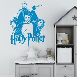 Živá Zeď Samolepka Harry Potter, Ron, Hermiona a Voldemort Barva: černá