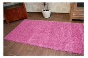 Metrážový koberec SHAGGY růžový