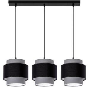 Lustr na lanku 3xE27/60W/230V šedá