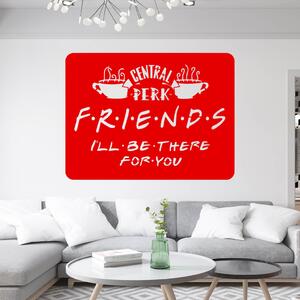 Živá Zeď Samolepka Přátelé Friends Barva: černá