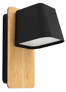 Eglo 390009 - Nástěnné svítidlo RUSCIO 1xE27/40W/230V černá/hnědá