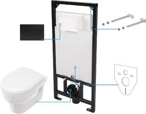 Podomítkový Toaletní Set Deante AVIS CDAN6ZPW bílá/černá matná