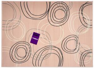 Kusový koberec Kruhy powder pink 80x150 cm